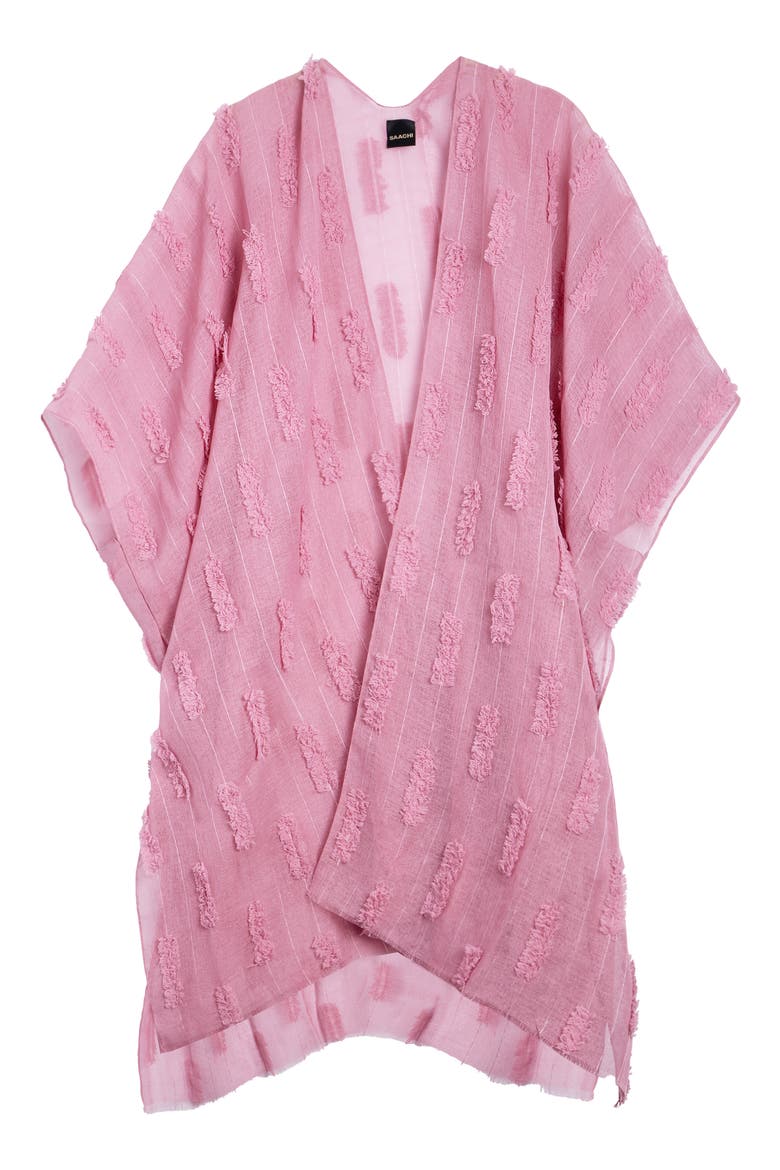 Embossed Ruana, Alternate, color, PINK