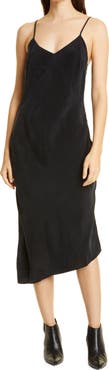 AG Asymmetric Midi Slipdress