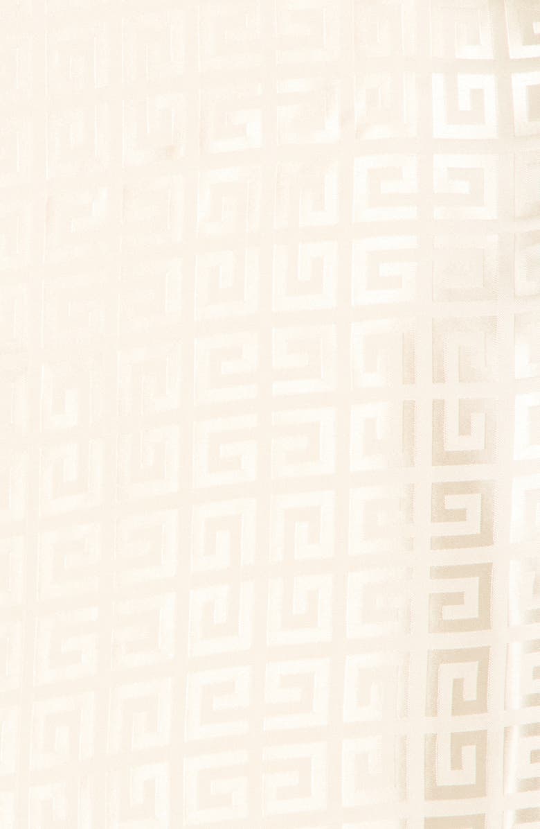 Givenchy 4G Monogram Silk Scarf, Alternate, color, Ivory