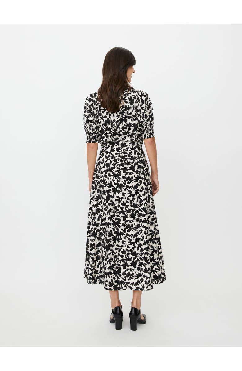 Masai Copenhagen MaNivanya Floral Midi Dress, Alternate, color, Black