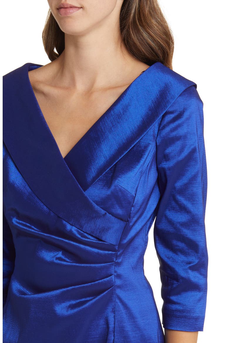 Taffeta Sheath Cocktail Dress, Alternate, color, ROYAL