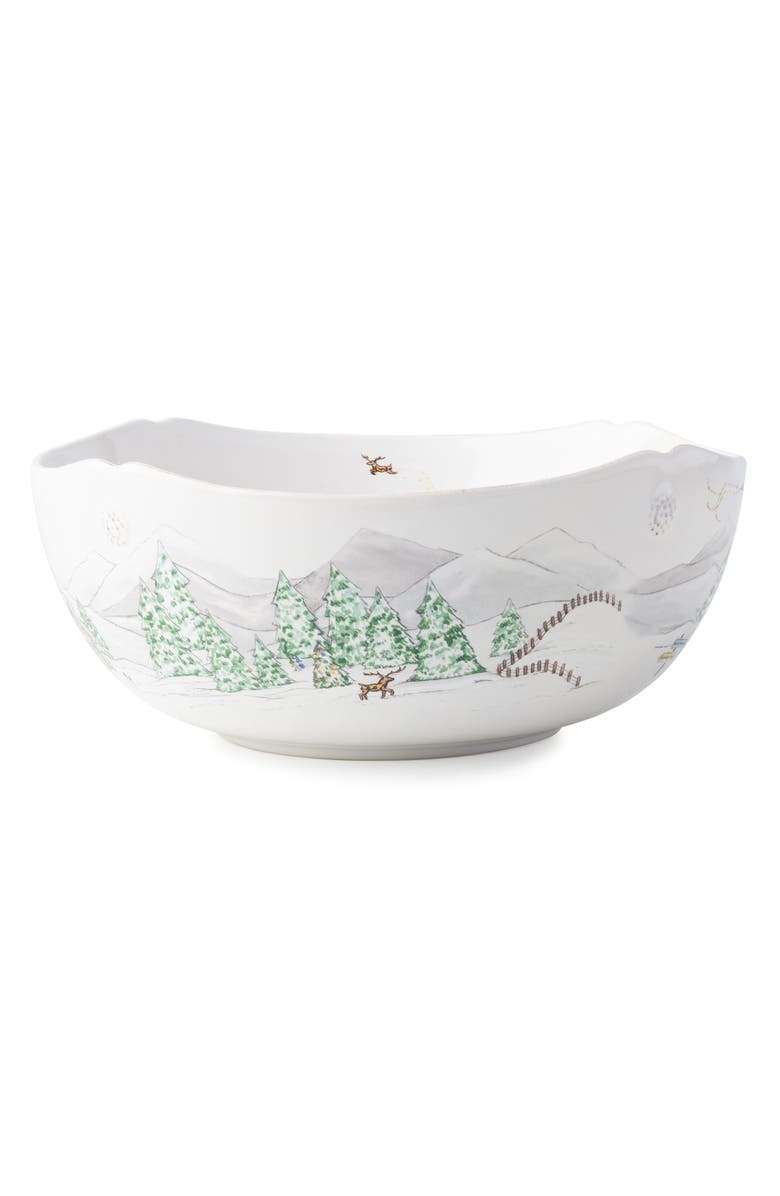 Juliska Berry & Thread North Pole 10-Inch Serving Bowl, Alternate, color, White Multi
