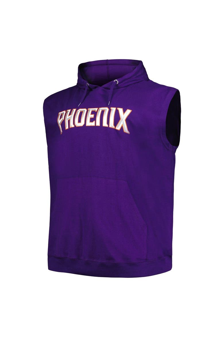 Men's Fanatics Branded Purple Phoenix Suns Big & Tall Jersey Muscle Pullover Hoodie, Alternate, color, Purple
