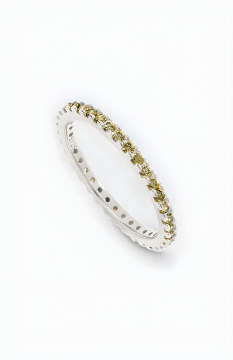August Birthstone Eternity Stacking Ring