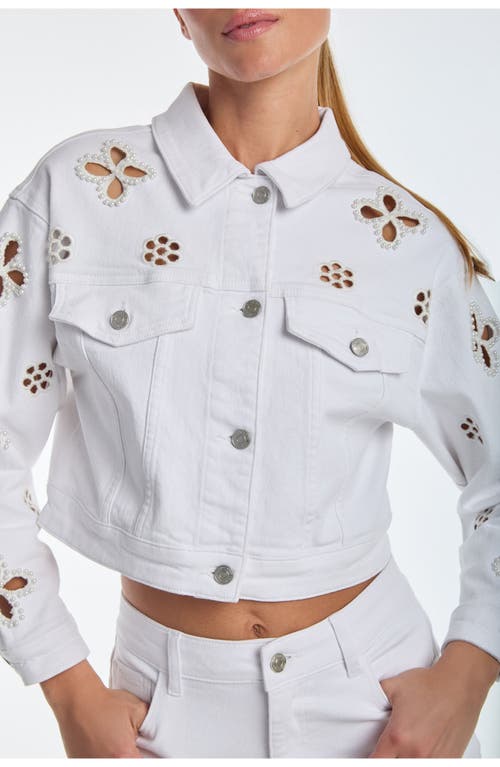 Noli Yoga Kaia Pearl Jean Jacket In White
