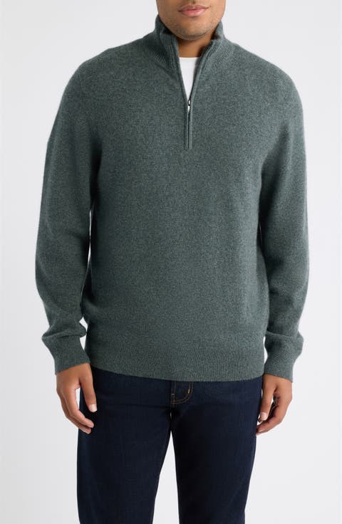 Quarter Zip Cashmere Sweater