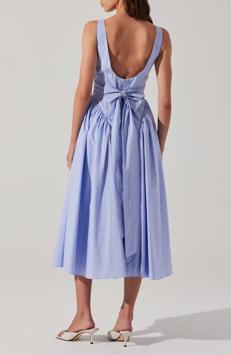 ASTR the Label Vinya Cotton Dress, Alternate, color, Periwinkle Blue
