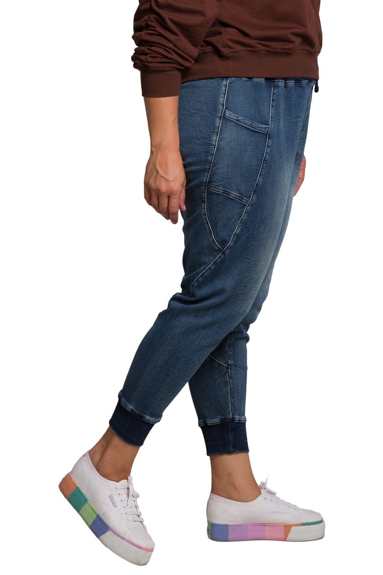 Candice Denim Joggers, Alternate, color, IMPERIAL