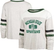 '47 Women's '47 Oatmeal Michigan State Spartans Vault All Class Lena Long Sleeve T-Shirt