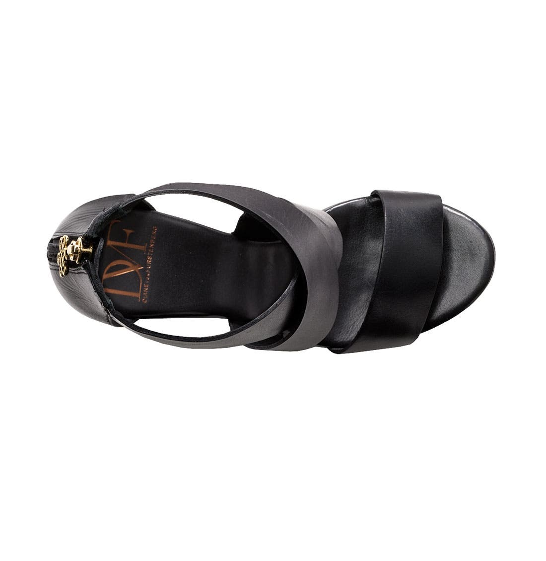 Diane von Furstenberg 'Opal' Wedge Sandal, Alternate, color, 