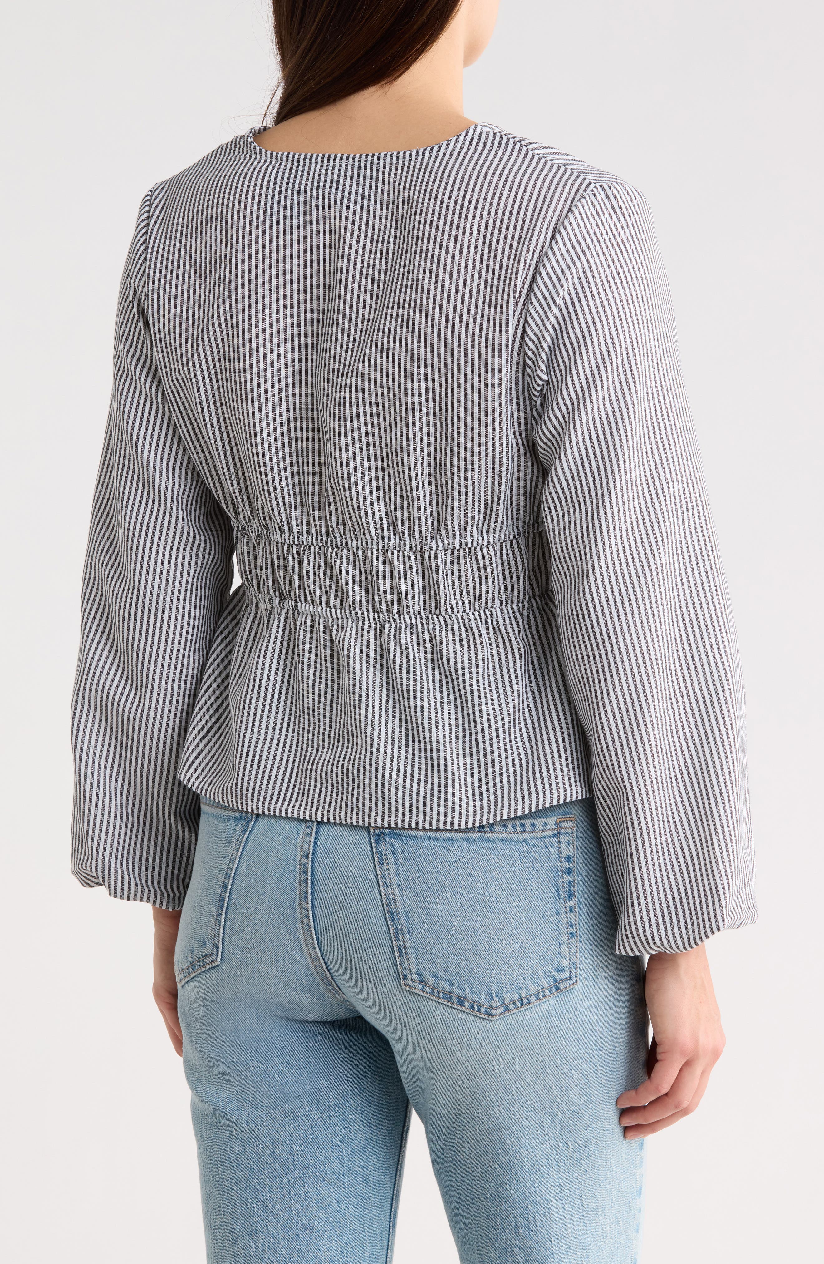 Stripe Tie Front Shirt - image 2
