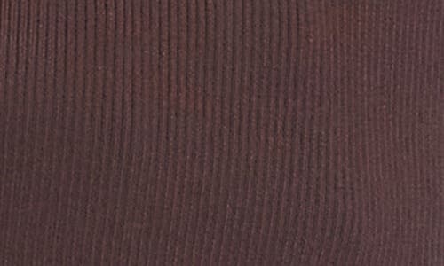 Karen Kane Rib Crewneck Sweater In Brown