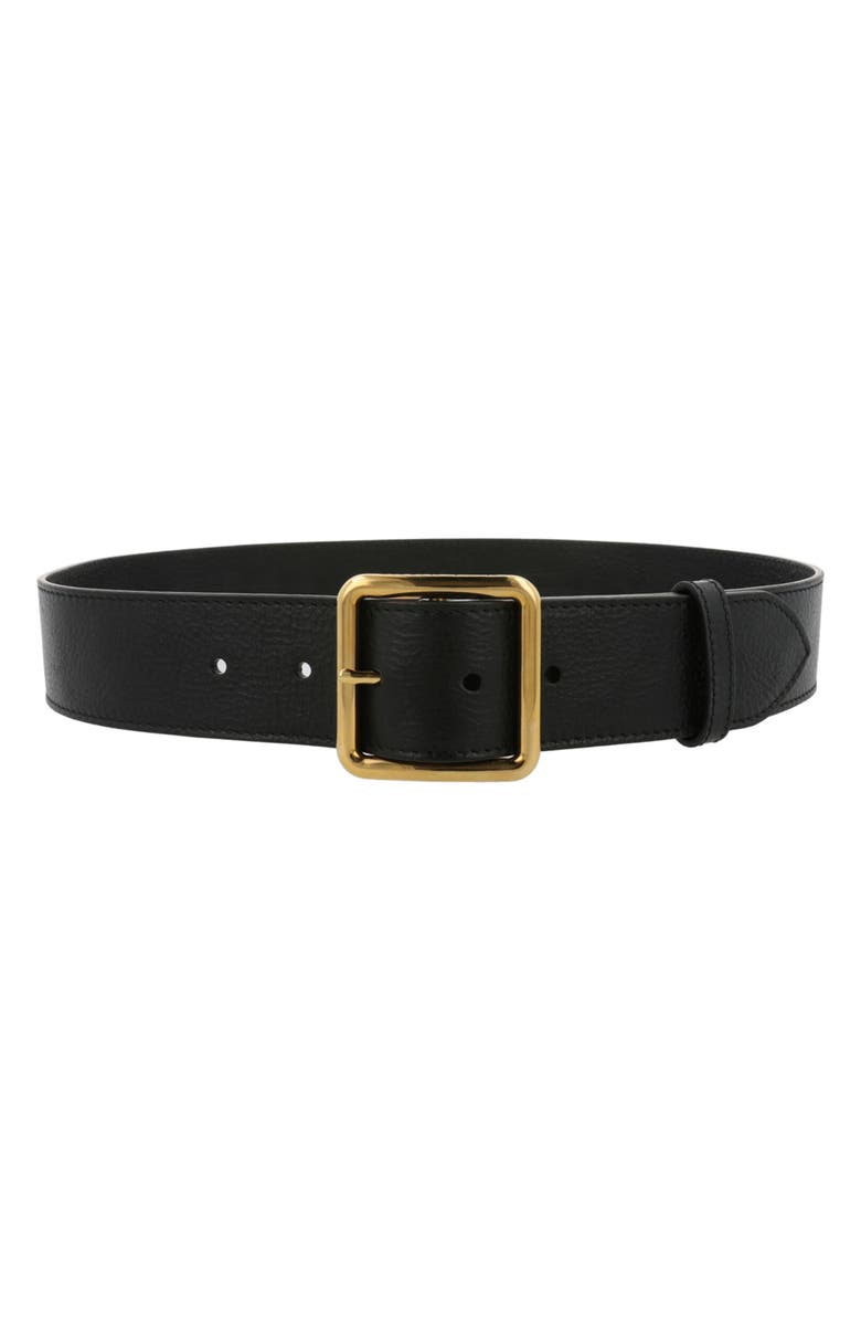 Alexander McQueen Puma Wide Leather Belt, Main, color, 
