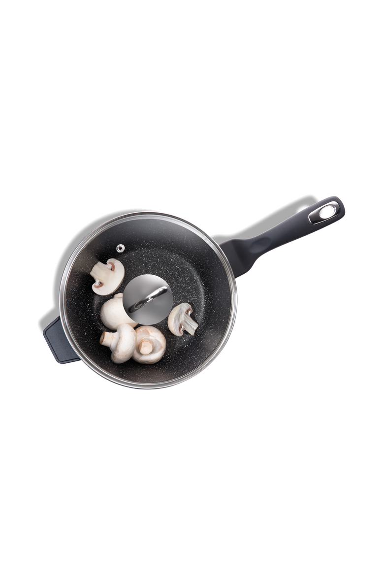 GRANITE Saucepan with Lid 3.1qt, Alternate, color, BLACK