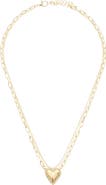 Juvell Cubic Zirconia Heart Pendant Necklace