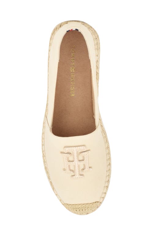 Tommy Hilfiger Peanni Espadrille Flat In Light Natural