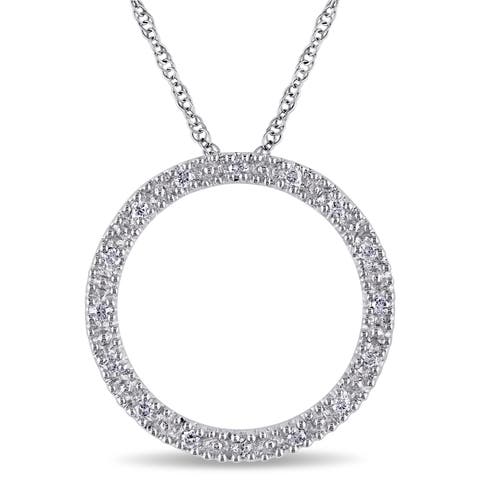 Diamond Circle Of Life Necklace 10k