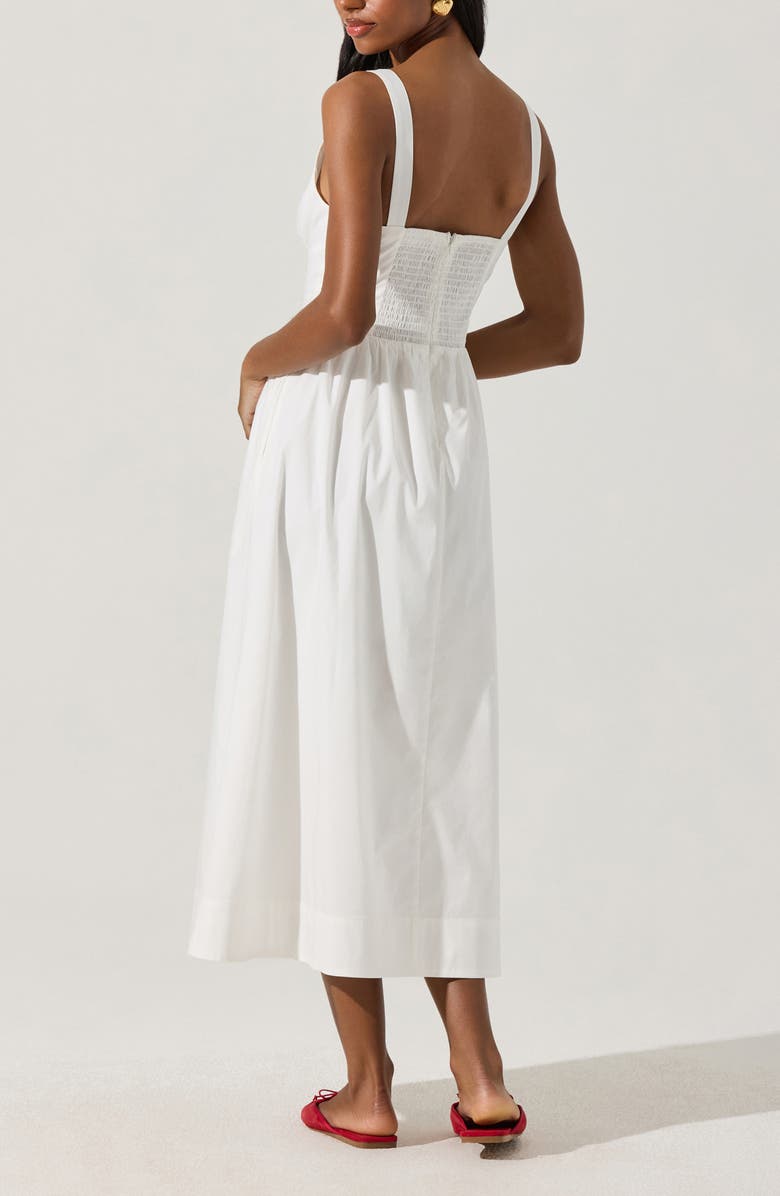 ASTR the Label Corset Fit & Flare Dress, Alternate, color, White