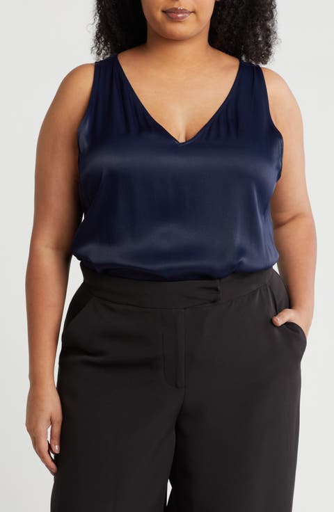 Double V-Neck Tank (Plus)