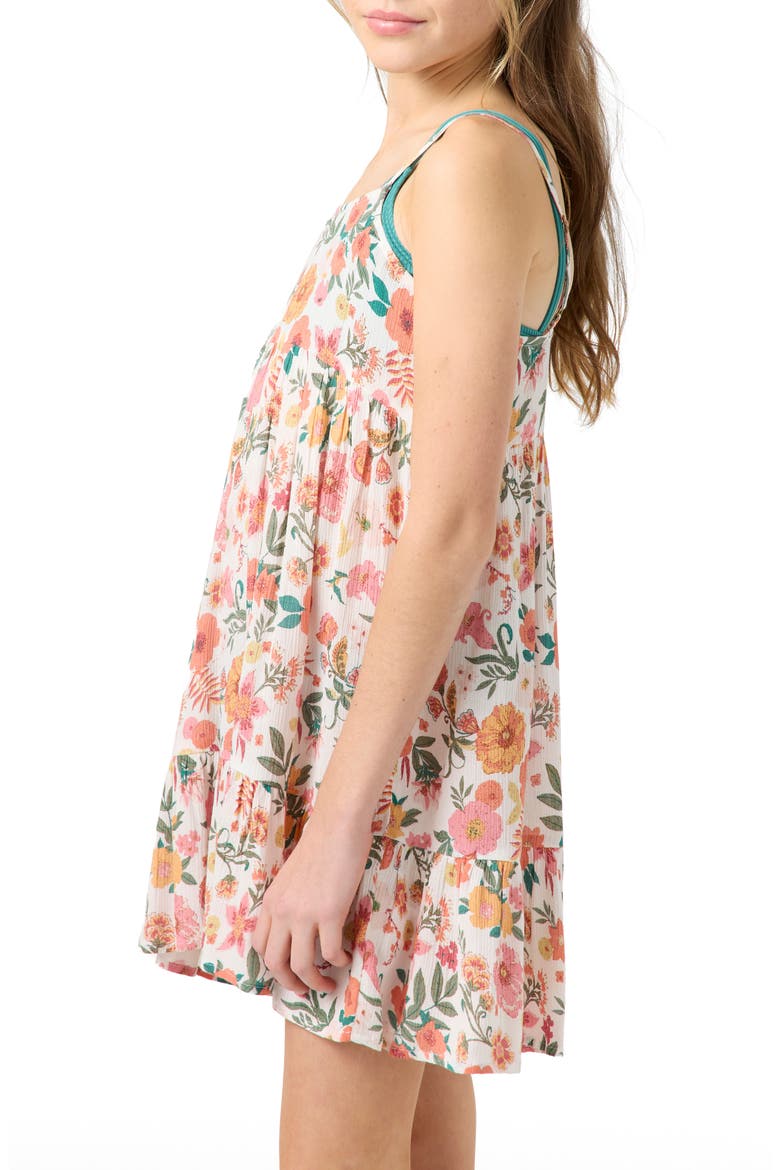 Kids' Haylee Print Dress, Alternate, color, VANILLA