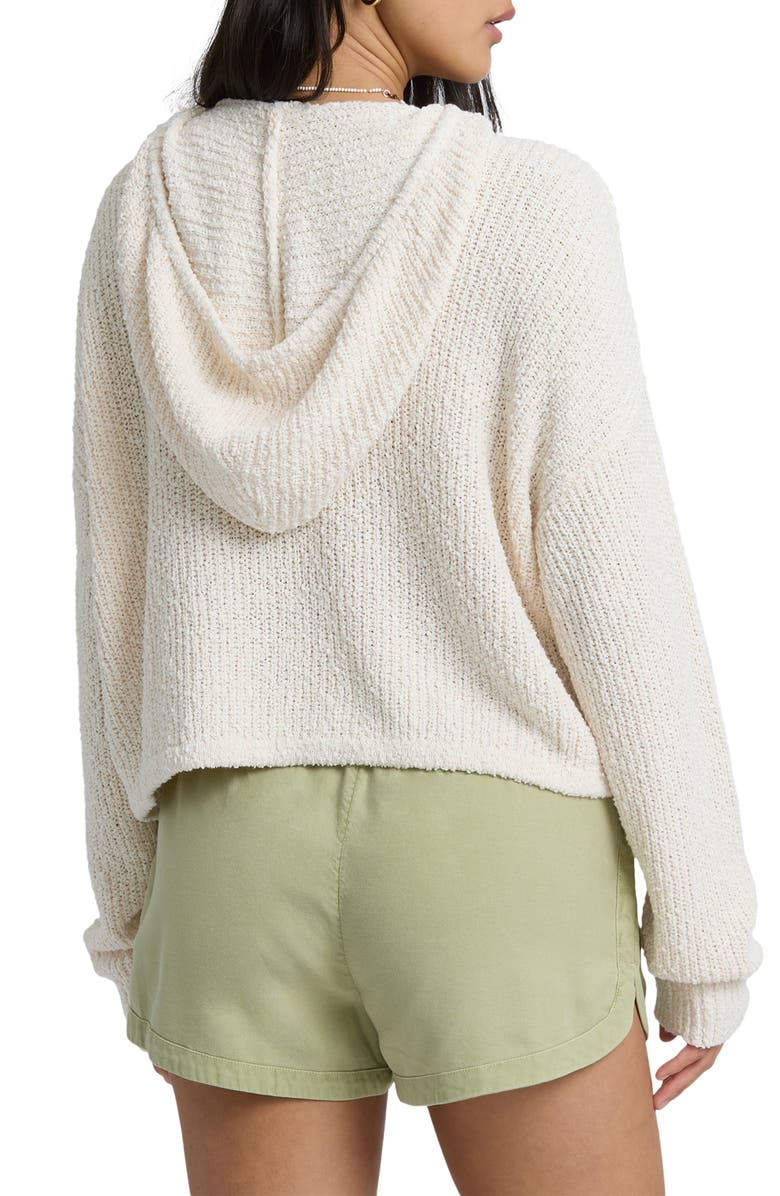 Billabong Hot Beachin' Hooded Sweater, Alternate, color, White Cap