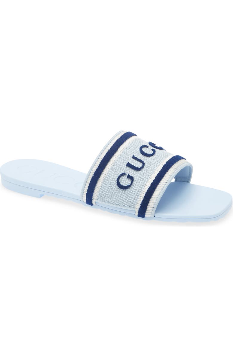 Gucci Luna Slide Sandal, Main, color, Blue