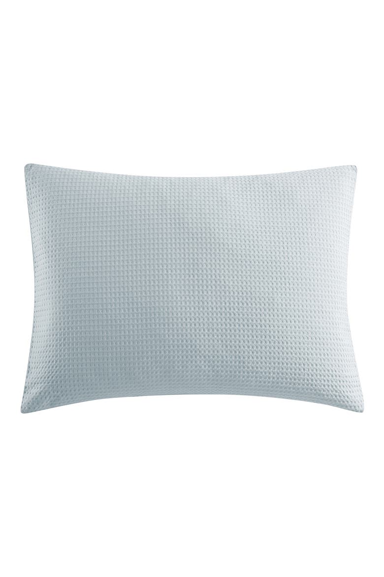 Waffle Piqué Comforter & Shams Set, Alternate, color, CLEAR BLUE