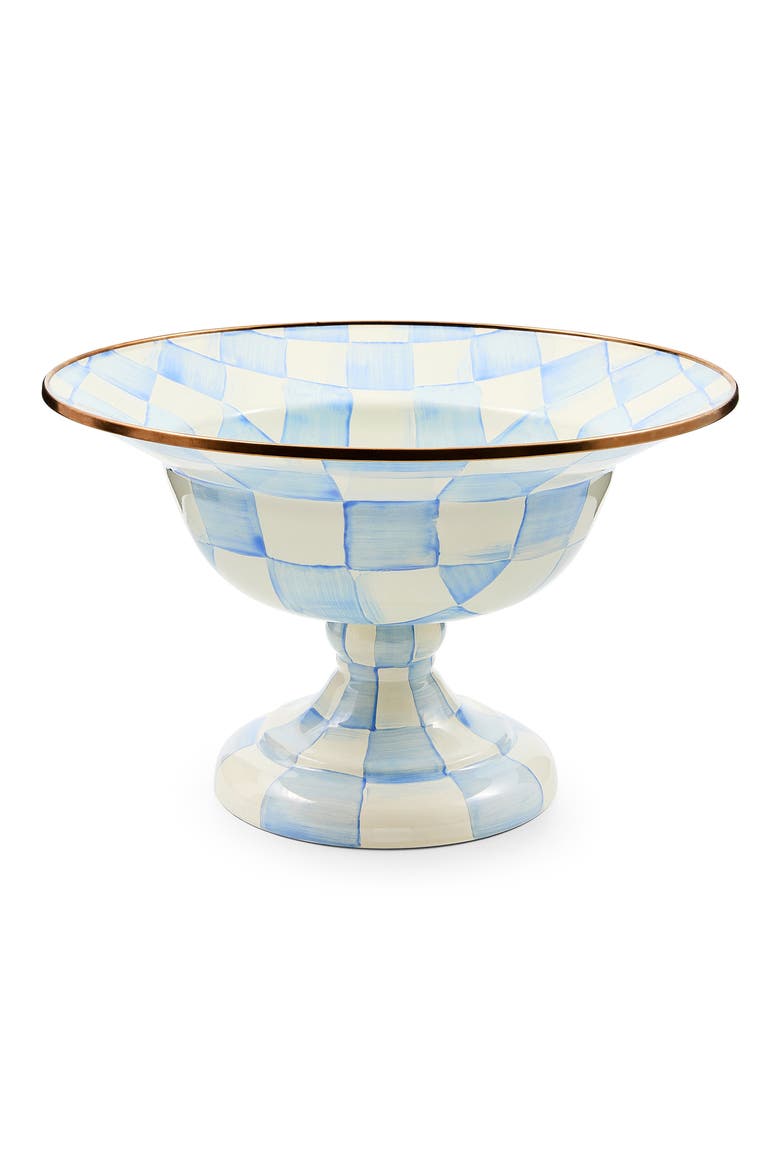 Sky Check Large Compote Bowl, Main, color, SKY CHECK