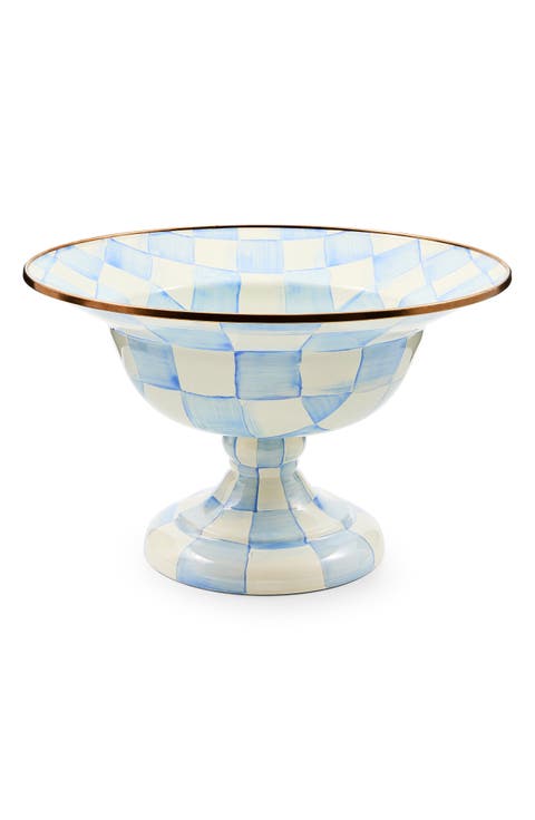 Sky Check Large Compote Bowl