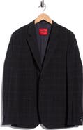 HUGO Arti Plaid Wool Blend Suit Jacket