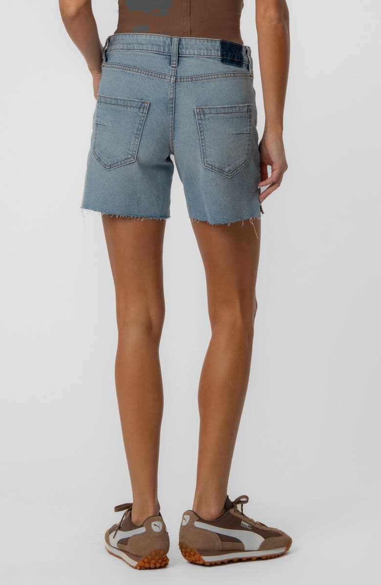 KUT from the Kloth Jenny Raw Hem High Waist Denim Shorts, Alternate, color, Sustain