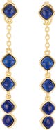 ATHRA LUXE Front-Back Chain Drop Earrings
