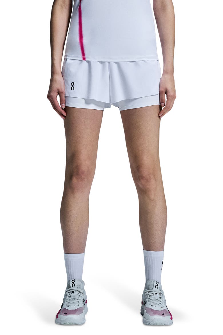 Court 2-in-1 Tennis Shorts, Main, color, WHITE