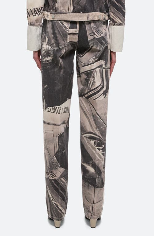 Helmut Lang Printed Carpenter Jeans In Black Multi