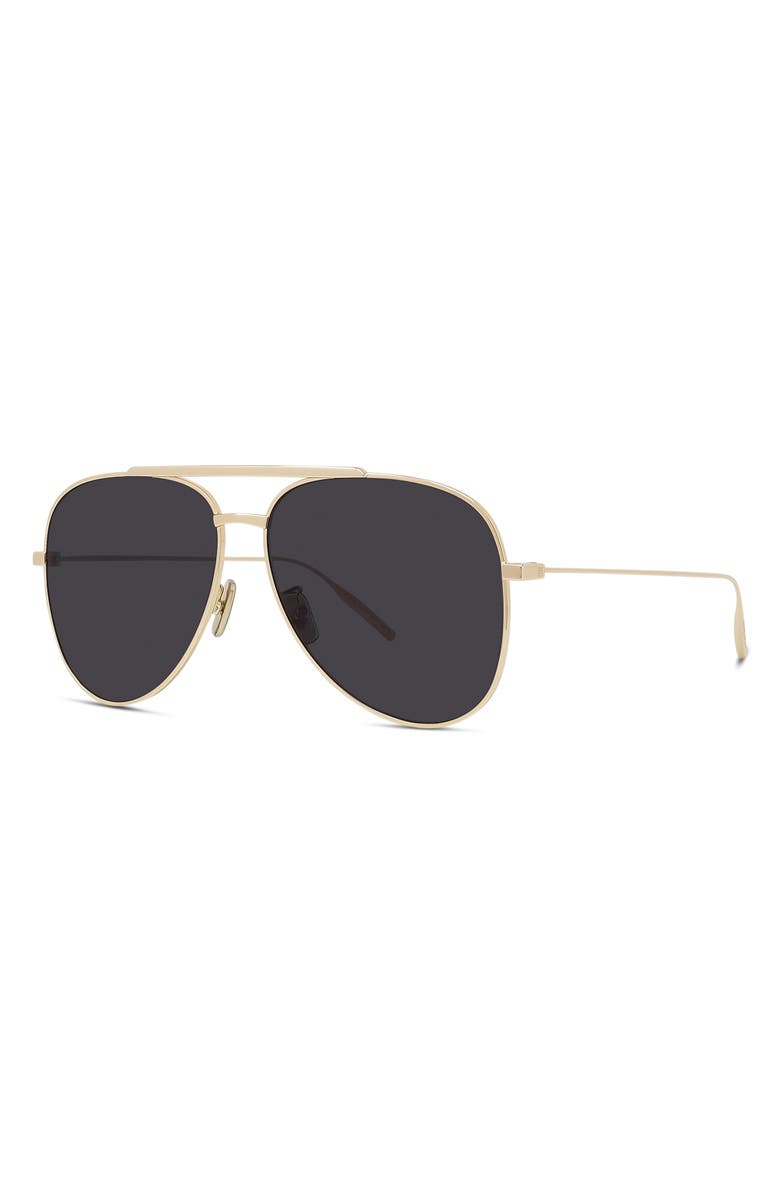 Givenchy GV Speed 59mm Pilot Sunglasses, Alternate, color, Shiny Endura Gold / Smoke