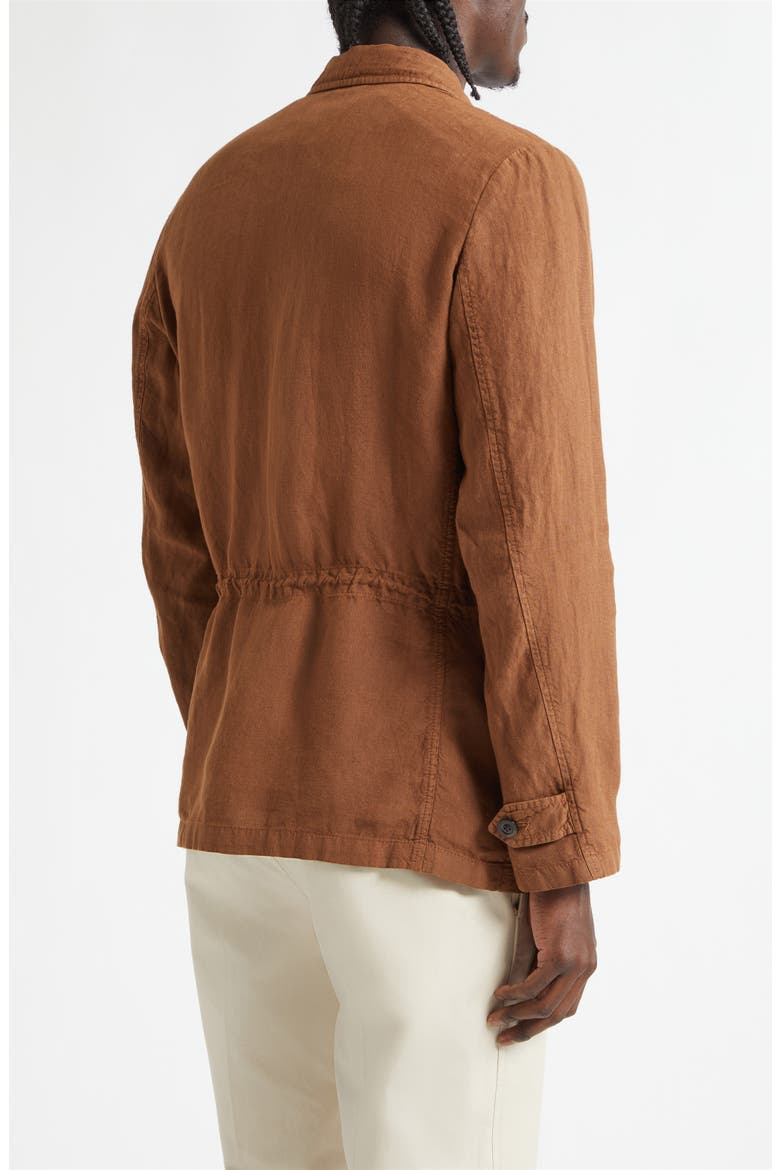 Linen Field Jacket, Alternate, color, SIENNA
