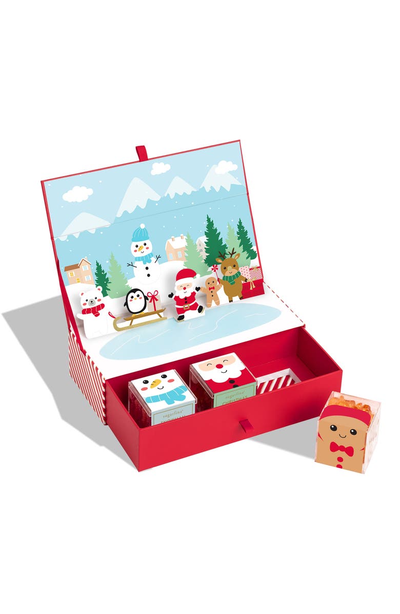 sugarfina Santa & Friends 3-Piece Candy Bento Box, Alternate, color,