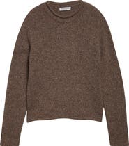 Johnstons of Elgin Brushed Cashmere 
Silk Crewneck Sweater