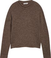 Johnstons of Elgin Brushed Cashmere
Silk Crewneck Sweater