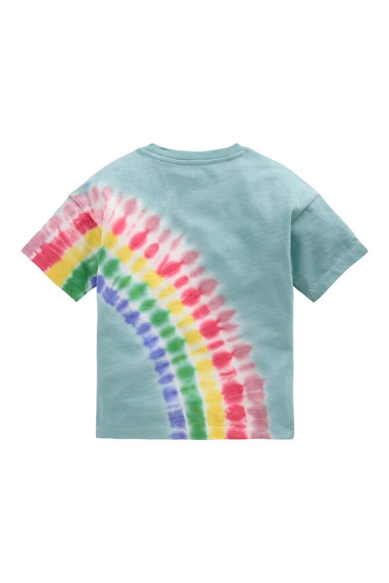 Kids' Tie Dye Rainbow Cotton T-Shirt, Alternate, color, DAWN BLUE RAINBOW