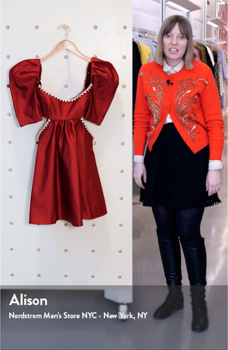 Sculpted Sleeve Cutout Dress, sales video thumbnail