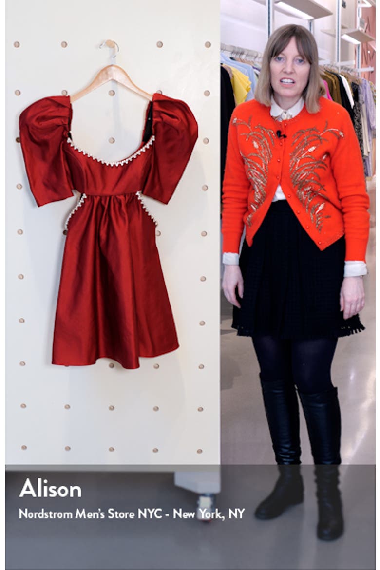 Sculpted Sleeve Cutout Dress video