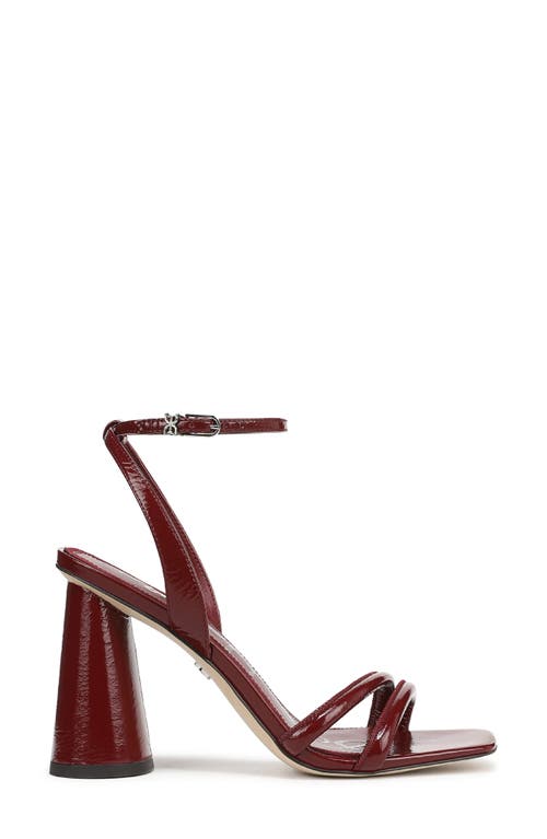 Sam Edelman Kia Strappy Sandal In Burgundy