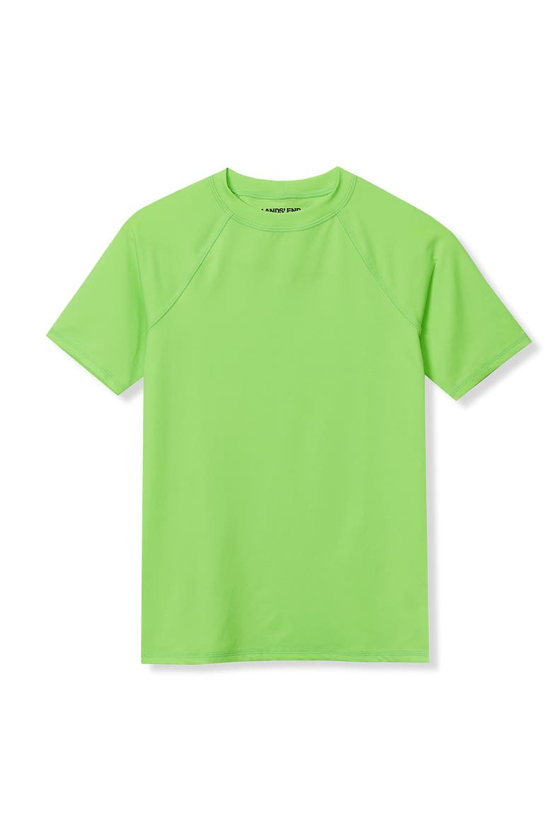 Boys Short Sleeve UPF 50 Sun Protection Rash Guard, Alternate, color, Bright Green Gecko