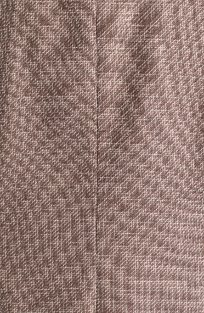 BOSS Hutson Slim Fit Red Check Virgin Wool Sport Coat, Alternate, color, Open Red