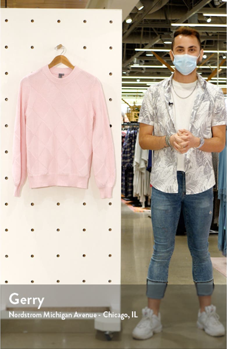 Diamond Knit Cotton & Wool Sweater, sales video thumbnail