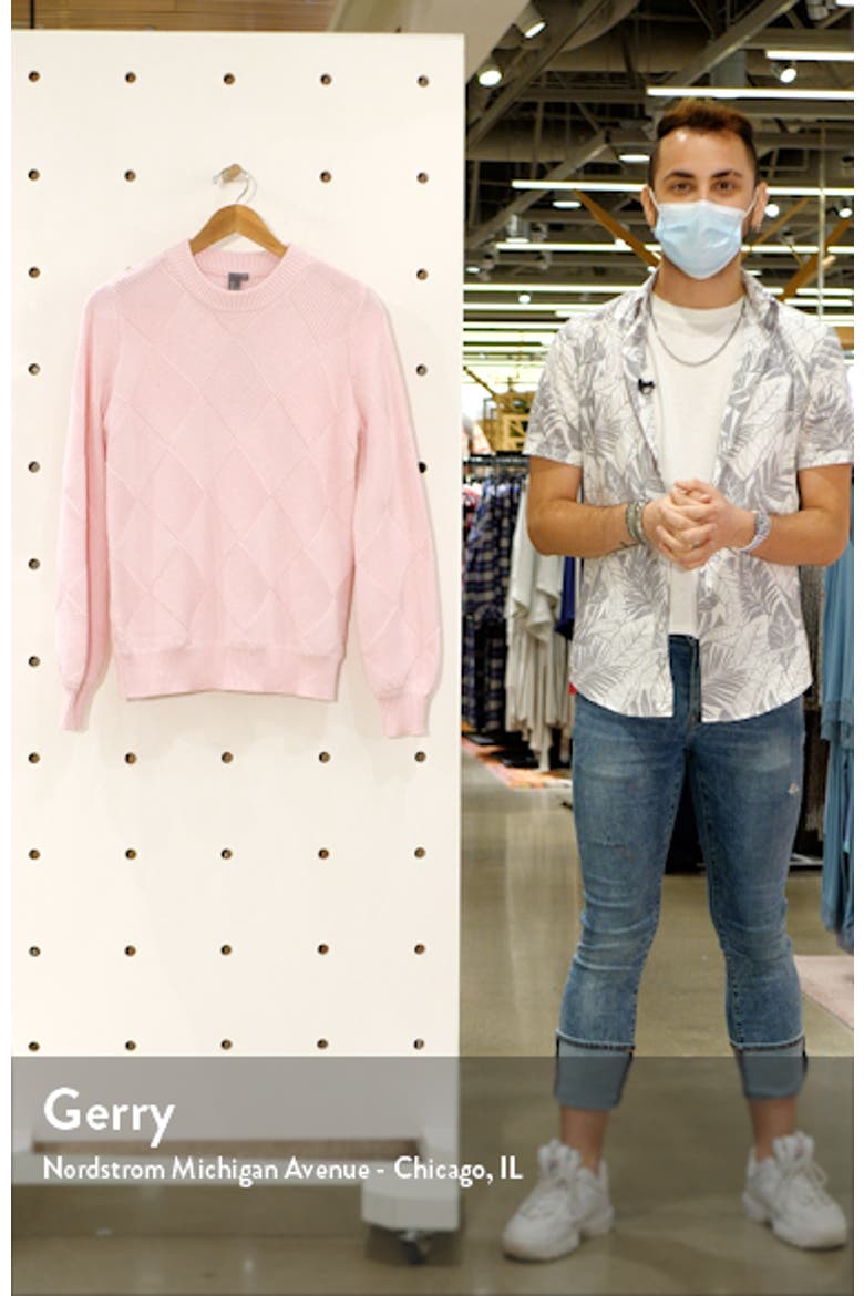 Diamond Knit Cotton & Wool Sweater video
