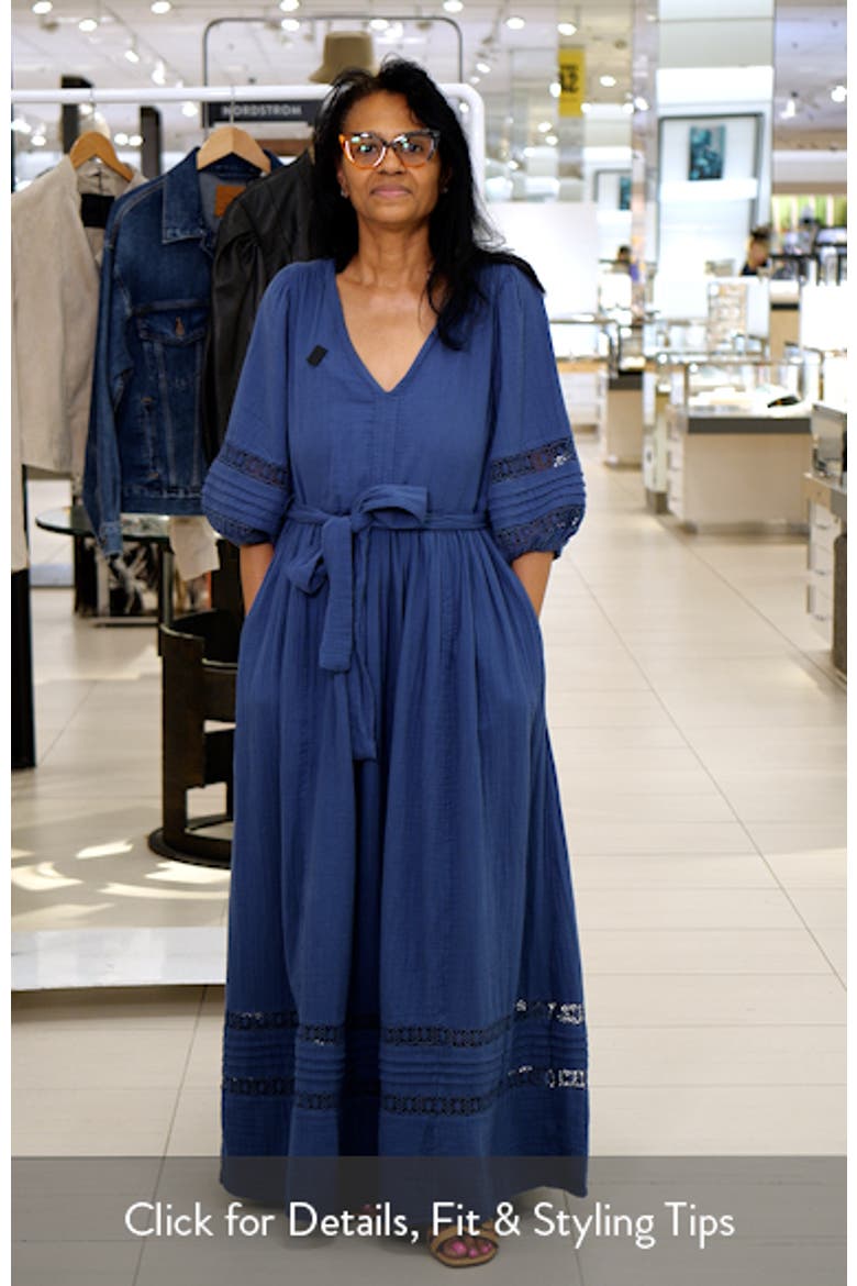 Belted Cotton Maxi Dress video
