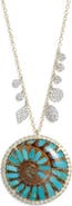 Meira T Amazonite Inlay Pendant Necklace