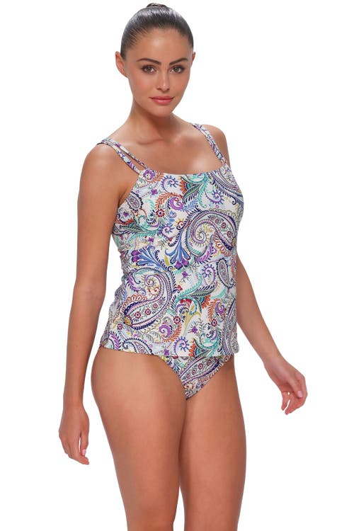 Sunsets Taylor Tankini Swimsuit Top In Multi